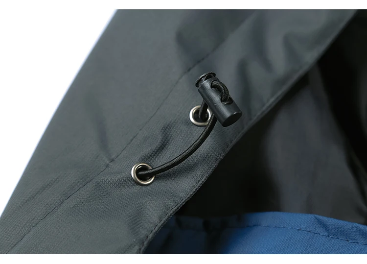 TRVLWEGO Camping Hiking Jacket Men Autumn Outdoor Sports Coats Climbing Trekking Windbreaker Travel Waterproof Jackets Black