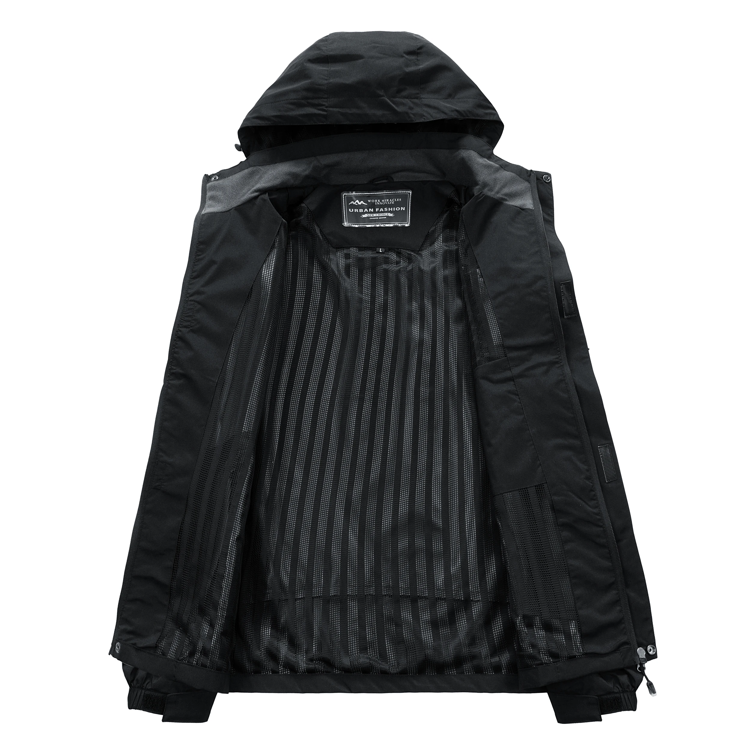 Men’s Waterproof Hiking Jacket Large Size Windproof Windbreaker Camping Hunting Running Trekking Fishing Coat Men Outdoor