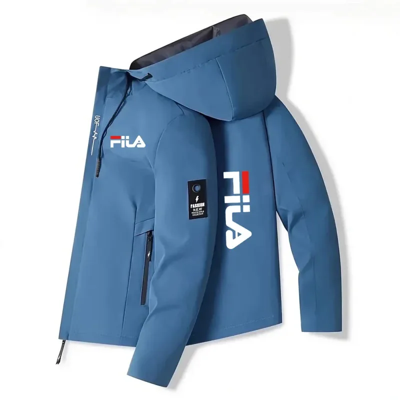 Spring and Autumn’s New Men’s Fashionable Casual Windproof and Sun-proof Zipper High-quality Hooded Outdoor Sports Jacket