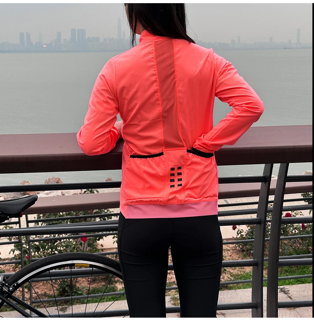 WOSAWE Women’s Cycling Jacket Waterproof Windbreaker Cycling Clothing Women Road Bike Jacket Sport Bicycle Coat
