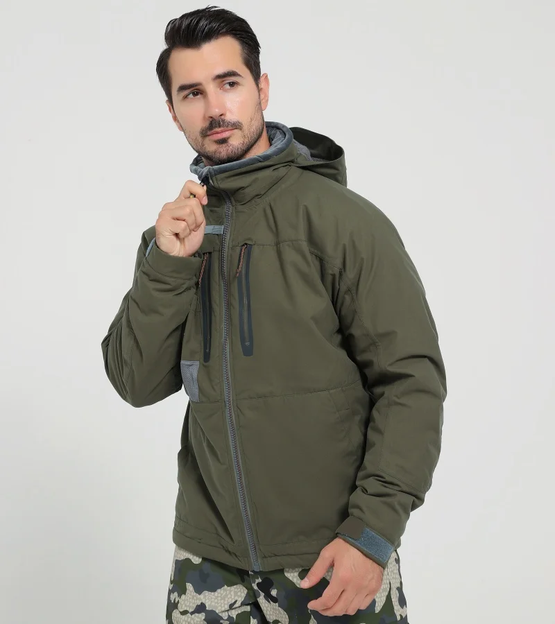 Ainfad Men’s fall winter camouflage waterproof insulation fishing Incinerator Aerolite Jacket hunting clothing