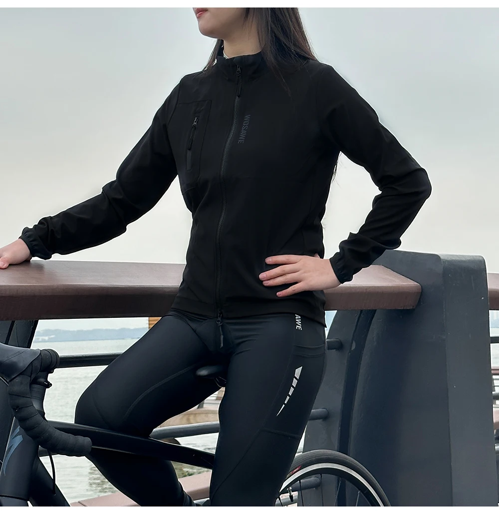 WOSAWE Women’s Cycling Jacket Waterproof Windbreaker Cycling Clothing Women Road Bike Jacket Sport Bicycle Coat