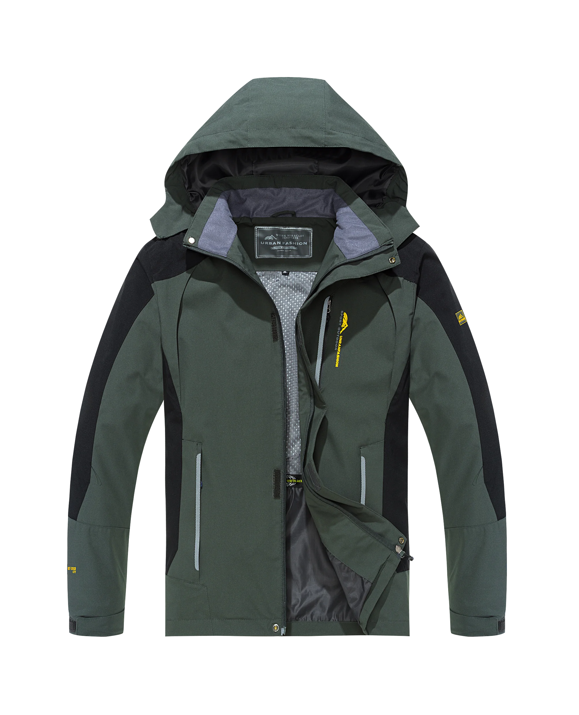 Men’s Waterproof Hiking Jacket Large Size Windproof Windbreaker Camping Hunting Running Trekking Fishing Coat Men Outdoor