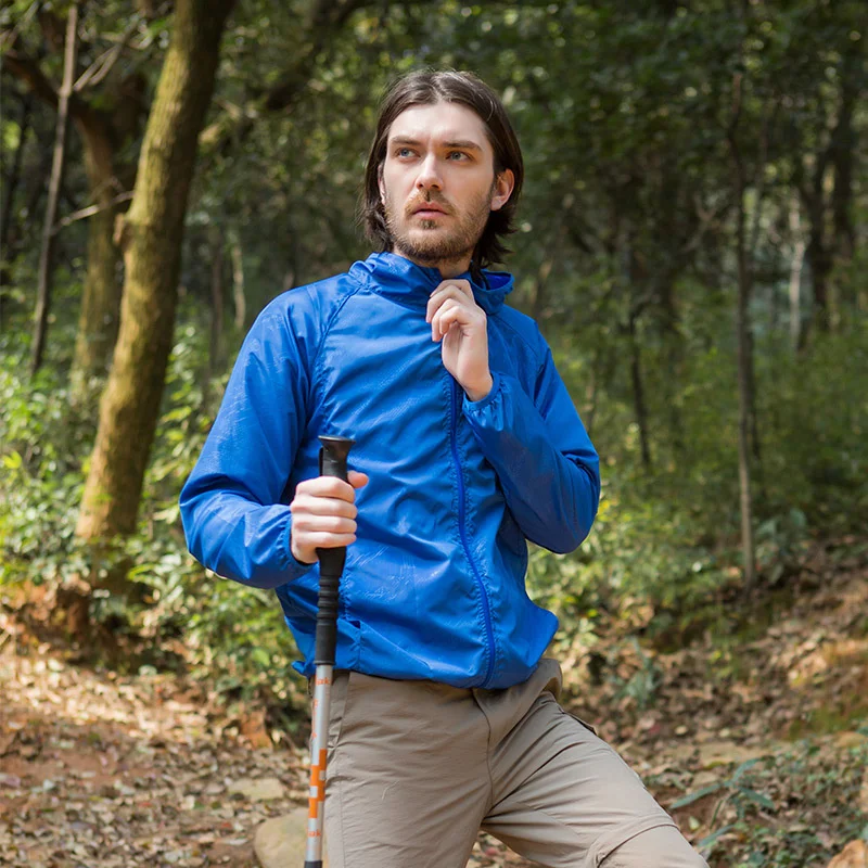 Camping Rain Coat Men Women Windbreaker Women Men’s Waterproof Jacket Sun Protect Clothing Fishing Rain Wind Breaker Jacket Men