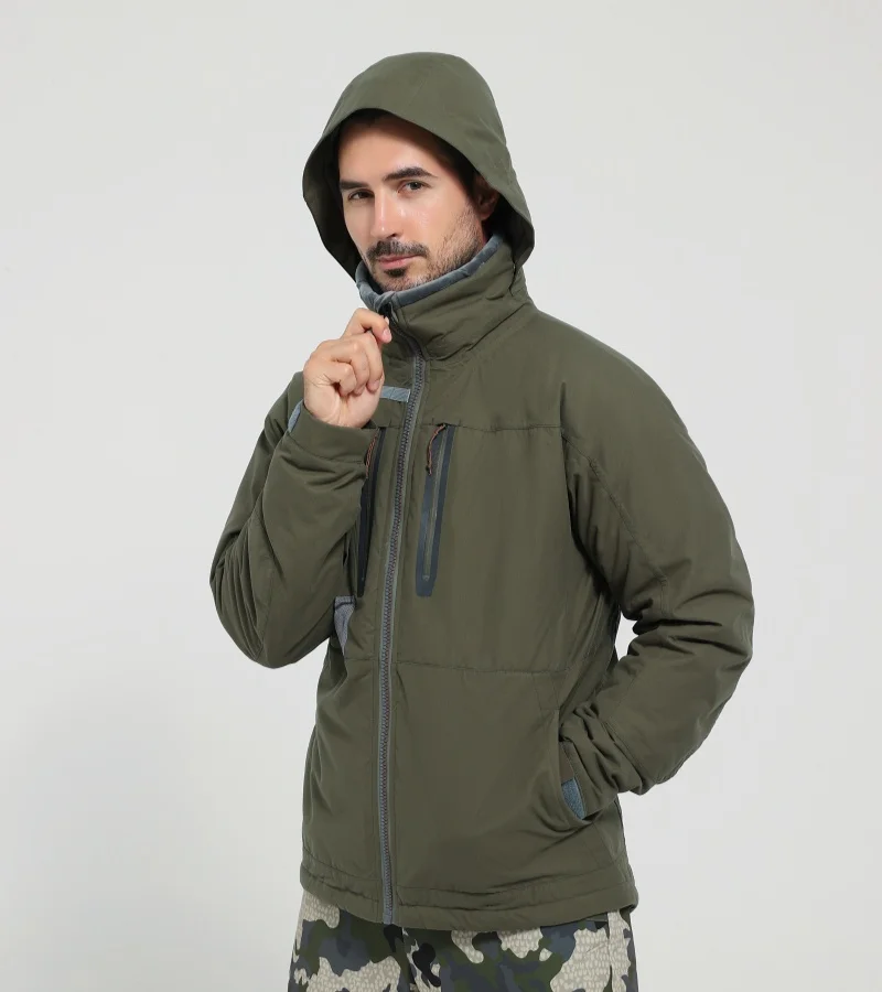 Ainfad Men’s fall winter camouflage waterproof insulation fishing Incinerator Aerolite Jacket hunting clothing