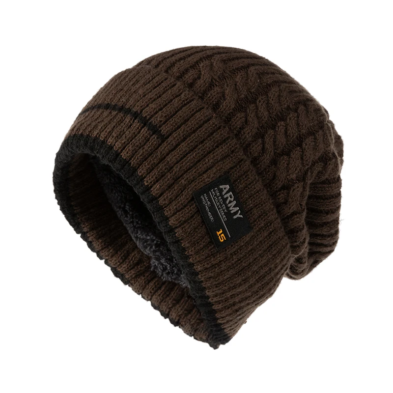 Unisex Winter Beanie Hat for Men Knitted Hat Cycling Caps Beanie Women Thick Bonnet Hats Skullies Warm Sports Hats
