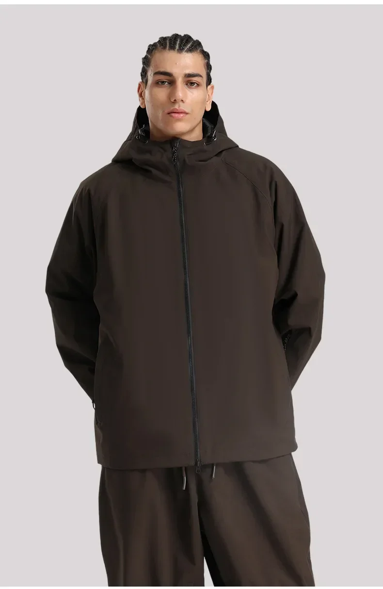 GSOU SNOW Winter Ski Jacket Men Waterproof Insulated Snow Tops Super Loose Snowboard Clothes Breathable Windproof Skiing Hoodies