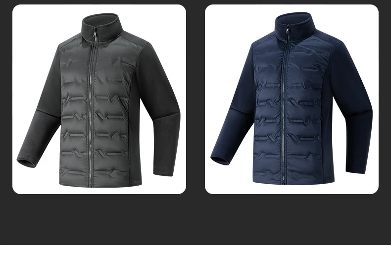 LNGXO Unisex Warm Fleece Windbreaker Men Women Winter Duck Down Jacket Outdoor Hiking Camping Mountaineering Windproof Coat