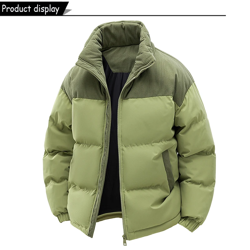 Autumn Winter Men Outdoor Removable Hooded Windbreak Jacket Coats Men Warm Outwear Casual Fashion Solid Parkas Jacket Male Tops