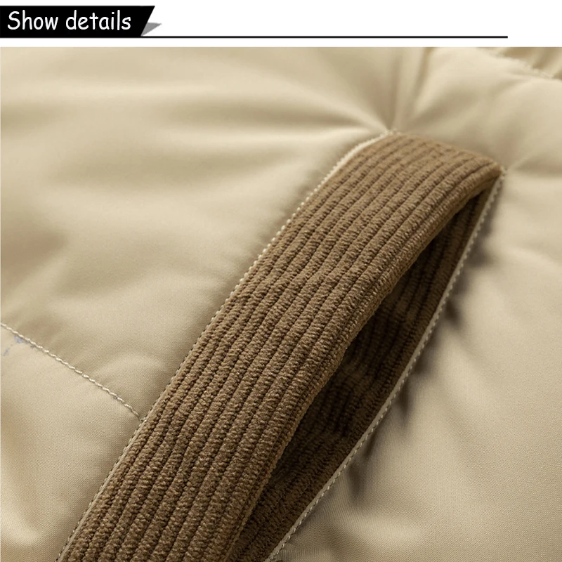 Autumn Winter Men Outdoor Removable Hooded Windbreak Jacket Coats Men Warm Outwear Casual Fashion Solid Parkas Jacket Male Tops