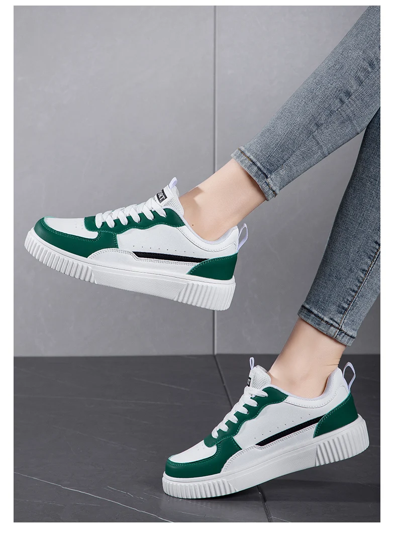 Fashion Women Casual Shoes Breathable Walking Flat Shoes Sneakers White Female Footwear Sports Running Outdoor Walking For Men