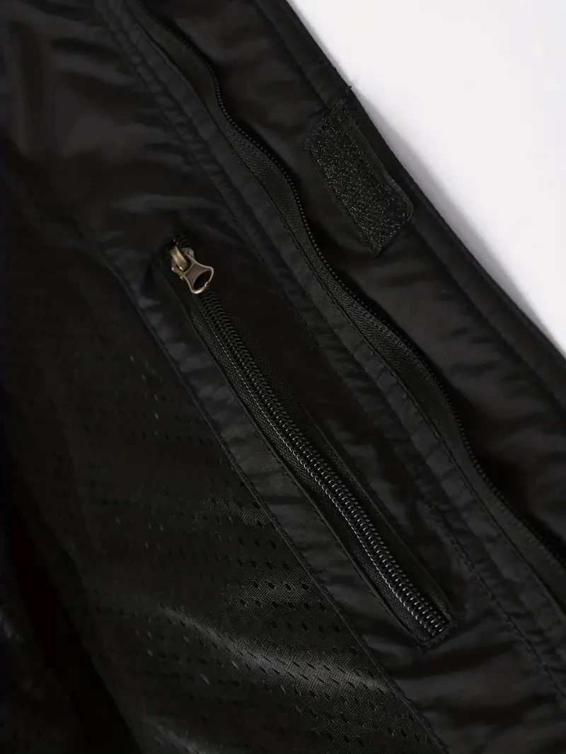 Detachable windproof sleeved hooded jacket suitable for outdoor activities men’s casual waterproof multi pocket jacket vest