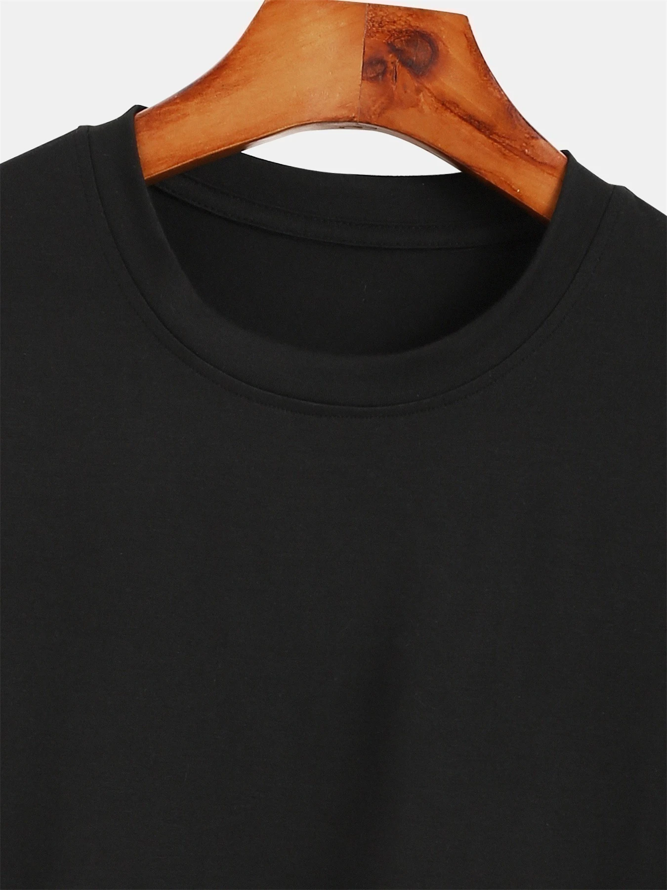 Men’s 100% pure cotton loose fit plus size comfortable casual DREAM letter printed round neck long sleeved T-shirt top