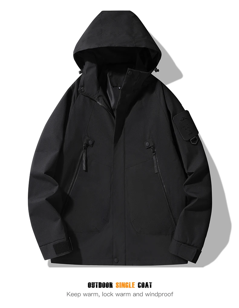 JNLN Women’s Men’s Waterproof Jacket Climbing Hiking Camping Trekking Windbreaker Unisex Outdoor Windproof Rain Coat Antifouling