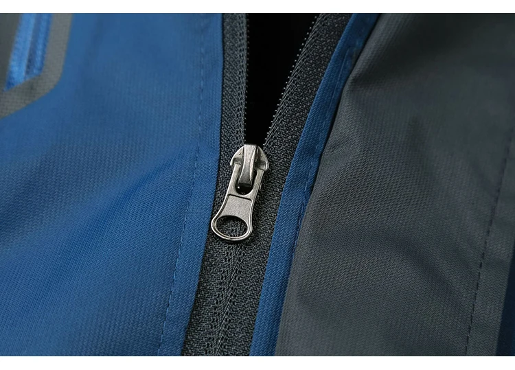 TRVLWEGO Camping Hiking Jacket Men Autumn Outdoor Sports Coats Climbing Trekking Windbreaker Travel Waterproof Jackets Black