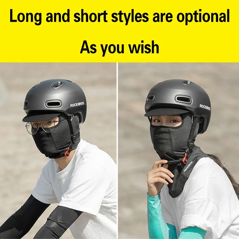 ROCKBROS Balaclava Men’s Hat Winter Women Motorcycle Mask Warm Cycling Helmet Liner Caps Windproof Breathable Washable Equipment