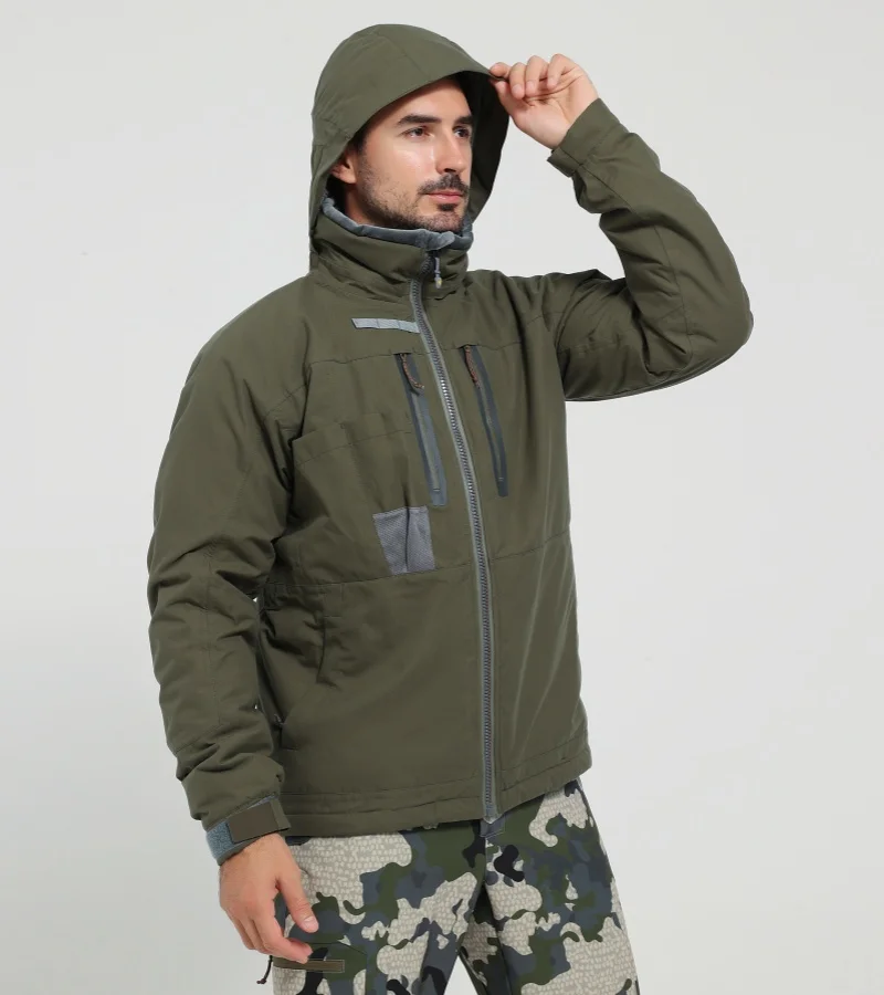 Ainfad Men’s fall winter camouflage waterproof insulation fishing Incinerator Aerolite Jacket hunting clothing