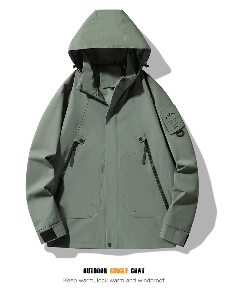 JNLN Women’s Men’s Waterproof Jacket Climbing Hiking Camping Trekking Windbreaker Unisex Outdoor Windproof Rain Coat Antifouling