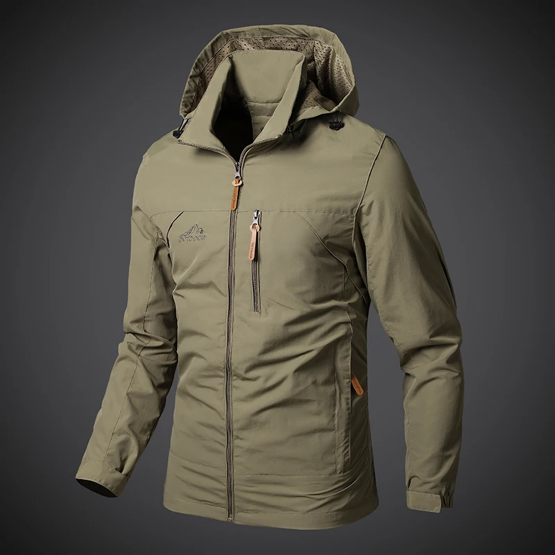 YJKVUR Autumn Winter New Men Sports Windproof Jacket Climbing Suit Cycling Jacket Outdoor Gear for Hiking And Mountain Climbing