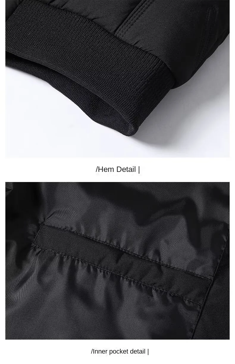 New autumn and winter baseball collar, men’s fashionable and versatile cotton jacket, outer warm cotton jacket, baseball jacket,