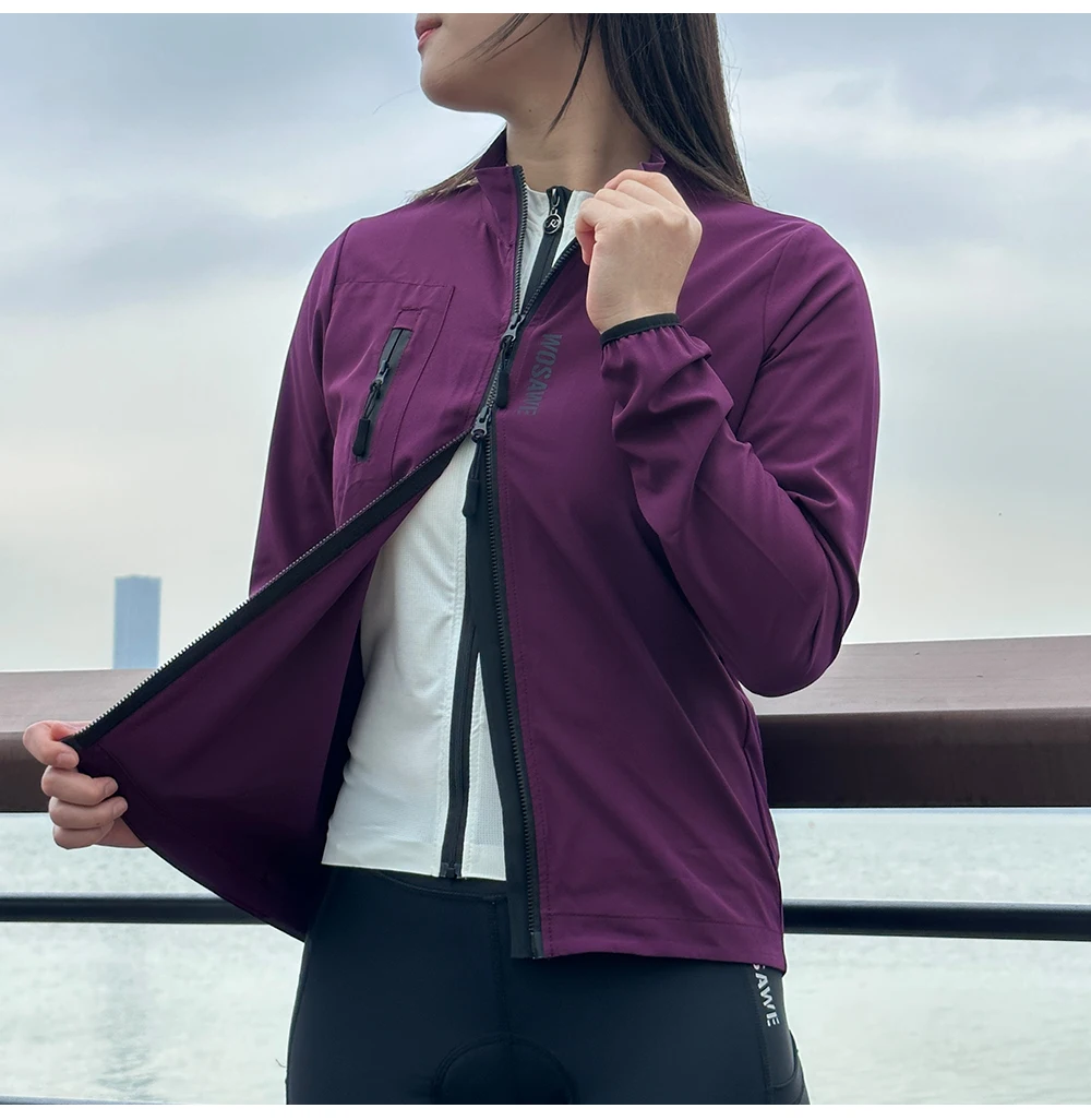 WOSAWE Women’s Cycling Jacket Waterproof Windbreaker Cycling Clothing Women Road Bike Jacket Sport Bicycle Coat